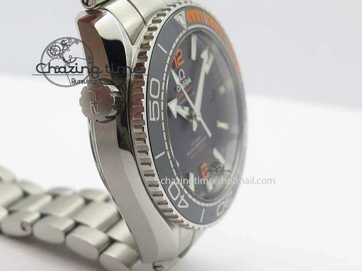 0404 Trendy 2016 Planet Ocean 43.5mm SS V6F Best Edition Black Dial On SS Bracelet A 8210